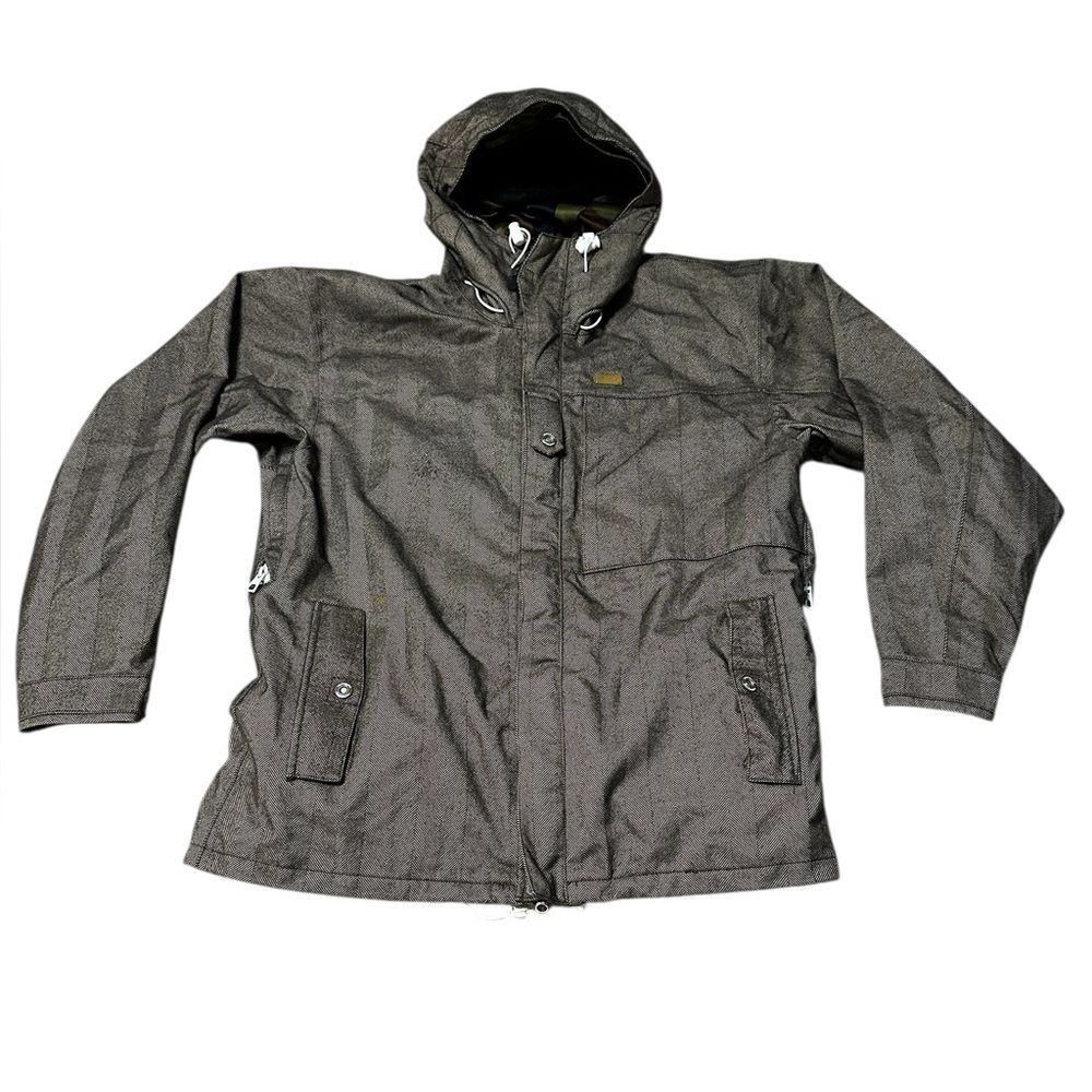 Foursquare Gold Label Men’s Snowboard Jacket Medium Brown Hooded